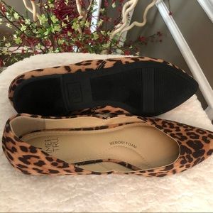 Time and Tru Memory Foam Animal Prints Flats